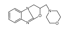 2,3-二氢-2-(4-吗啉基甲基)恶唑并[3,2-A]苯并咪唑 结构式