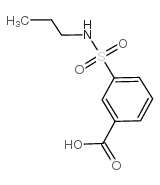 3-丙基磺酰基苯甲酸 结构式