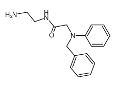 N-(2-氨基乙基)-2-(苄基(苯基)氨基)乙酰胺马来酸盐 结构式