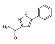 3-苯基-1H-吡唑-5-甲酰胺 结构式