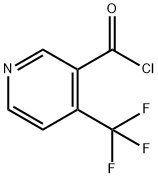 4-(三氟甲基)-3-吡啶碳酰氯 结构式