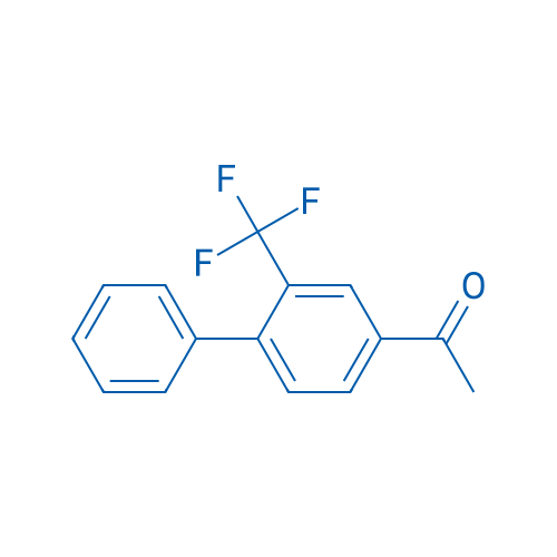 1-[2'-(Trifluoromethyl)[1,1'-biphenyl]-4-yl]ethanone 结构式