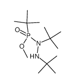 Phosphonohydrazidic acid, P,1,2-tris(1,1-dimethylethyl)-, methyl ester (9CI) 结构式