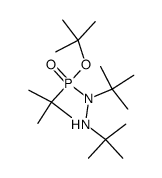 Phosphonohydrazidic acid, P,1,2-tris(1,1-dimethylethyl)-, 1,1-dimethylethyl ester (9CI) 结构式