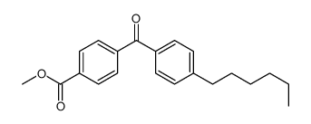 4-(4-己基苯甲酰基)苯甲酸甲酯 结构式