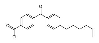 4-(4-己基苯甲酰基)苯甲酰氯 结构式