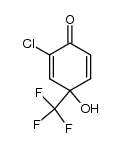 2-氯-4-羟基-4-(三氟甲基)-2,5-环己二烯-1-酮 结构式