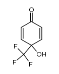 4-羟基-4-(三氟甲基)-2,5-环己二烯-1-酮 结构式