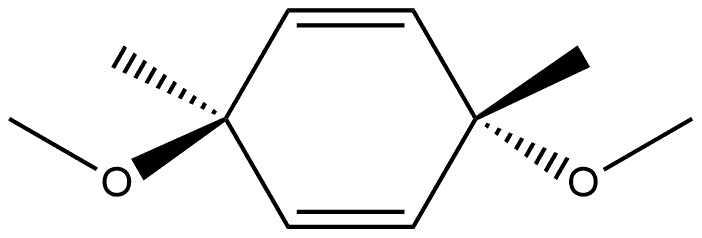 反-3,6-二甲氧基-3,6-二甲基-1,4-环己二烯 结构式