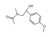 N-[2-羟基-2-(4-甲氧基苯基)乙基]-N-甲基乙酰胺 结构式