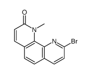 9-溴-1-甲基-1,10-菲咯啉-2(1H)-酮 结构式