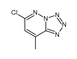 6-氯-8-甲基四唑并[1,5-b]哒嗪 结构式