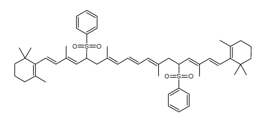 β,β-Carotene, 11,11',12,12'-tetrahydro-11,11'-bis(phenylsulfonyl)- 结构式