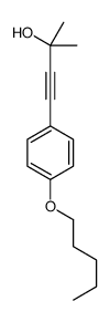 3-Butyn-2-ol, 2-methyl-4-[4-(pentyloxy)phenyl]- 结构式