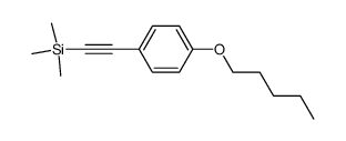 1-戊氧基-4-[2-(三甲基硅基)乙炔基]苯 结构式