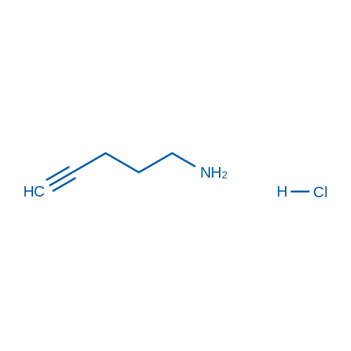 戊-4-炔-1-胺盐酸盐 结构式