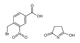 4-bromomethyl-3-nitrobenzoic acid succinimide ester 结构式