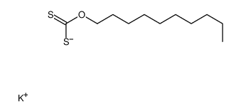 O-癸基二硫代碳酸氢酯钾盐 结构式