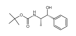 Carbamic acid, N-[(1S,2R)-2-hydroxy-1-methyl-2-phenylethyl]-, 1,1-dimethylethyl ester 结构式