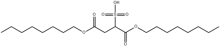 1,4-双(辛氧基)-1,4-二氧代丁烷-2-磺酸 结构式