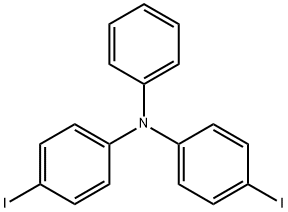 4-碘-N-(4-碘苯基)-N-苯基苯胺 结构式