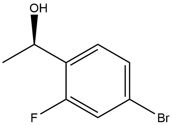 (1R)-1-(4-溴-2-氟苯基)乙醇 结构式