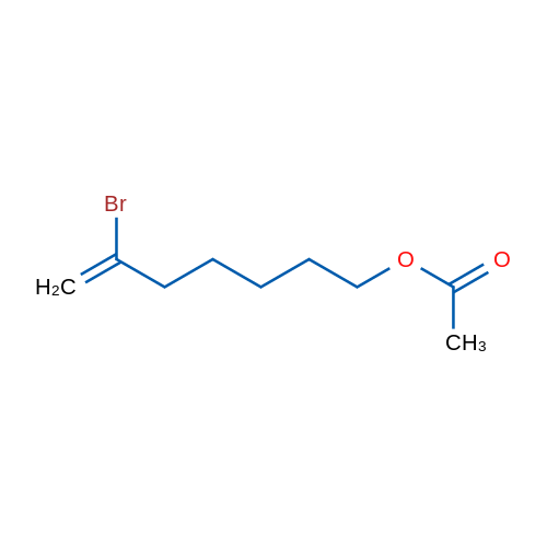 7-乙酰氧基-2-溴庚烯 结构式
