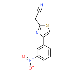 (4-(3-NITROPHENYL)-1,3-THIAZOL-2-YL)ACETONITRILE 结构式