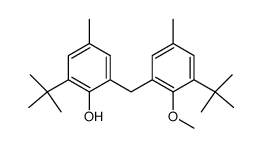 Phenol, 2-(1,1-dimethylethyl)-6-[[3-(1,1-dimethylethyl)-2-methoxy-5-methylphenyl]methyl]-4-methyl- 结构式