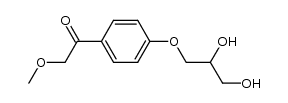 1-[4-(2,3-二羟基丙氧基)苯基]-2-甲氧基乙酮 结构式