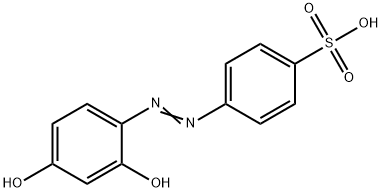 4-[(2,4-二羟基苯基)偶氮]苯磺酸 结构式