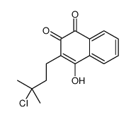 2-(3-氯-3-甲基丁基)-3-羟基-1,4-二氢萘-1,4-二酮 结构式