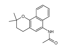 Acetamide, N-(3,4-dihydro-2,2-dimethyl-2H-naphtho[1,2-b]pyran-6-yl)- 结构式