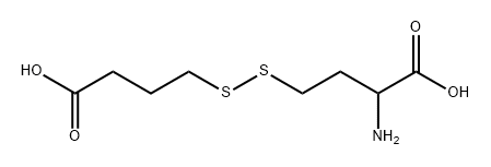 2-氨基-4-[(3-羧丙基)二硫代]丁酸 结构式