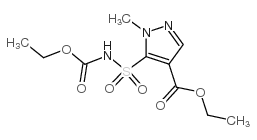 4-乙氧羰基-1-甲基-5-吡唑磺酰氨基甲酸乙酯 结构式