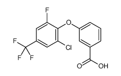 3-[2-氯-6-氟-4-(三氟甲基)苯氧基]苯甲酸 结构式