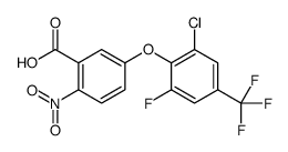5-[2-氯-6-氟-4-(三氟甲基)苯氧基]-2-硝基苯甲酸 结构式