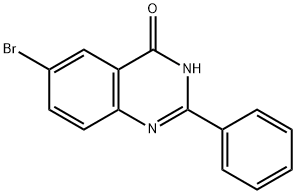 6-溴-2-苯基喹唑啉-4(1H)-酮 结构式