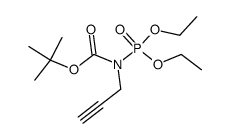 Carbamic acid, (diethoxyphosphinyl)-2-propynyl-, 1,1-dimethylethyl ester (9CI) 结构式