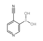 4-氰基吡啶-3-硼酸 结构式