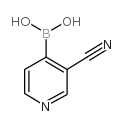 3-氰基吡啶-4-硼酸 结构式