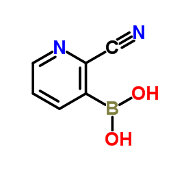 2-氰吡啶-3-硼酸 结构式