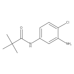 N-(3-氨基-4-氯苯基)-2,2-二甲基丙酰胺 结构式