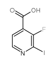 3-氟-2-碘吡啶-4-羧酸 结构式