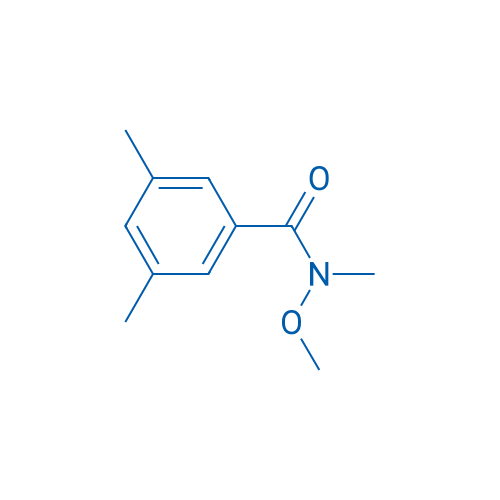 N-甲氧基-N,3,5-三甲基苯甲酰胺 结构式