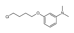 3-(4-氯丁氧基)-N,N-二甲基苯胺 结构式