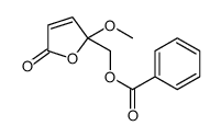 5-[(苯甲酰氧基)甲基]-5-甲氧基-2(5H)-呋喃酮 结构式