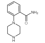 2-哌嗪-1-苯甲酰胺 结构式