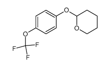 2H-Pyran, tetrahydro-2-[4-(trifluoromethoxy)phenoxy]- 结构式