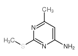 6-甲基-2-甲硫基-4-氨基嘧啶 结构式